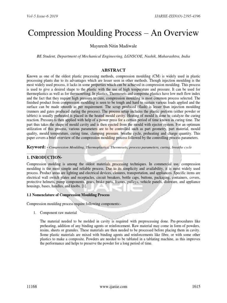 Overview of Compression Moulding Process | PDF | Composite Material ...