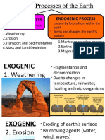 9.3 Main Processes of The Earth: Exogenic Process - Endogenic Process
