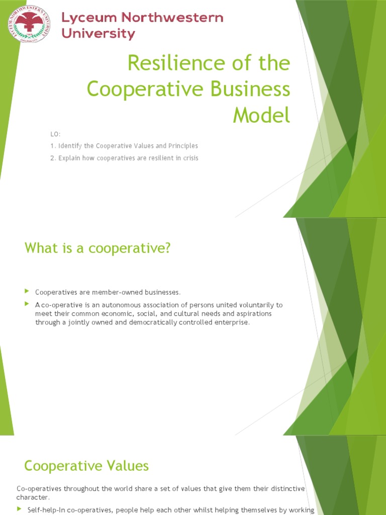 Resilience of Cooperative Models | PDF | Cooperative | Economies