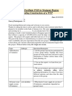 A Guide To Facilitate FGD in Sirajganj Region Regarding Construction of A WTP