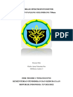 Gladies Ajeng Cahyaning Dias (XIII K.A 4) - Kalibrasi Spektrofotometer