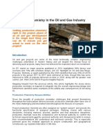 Production Chemistry in The Oil and Gas Industry