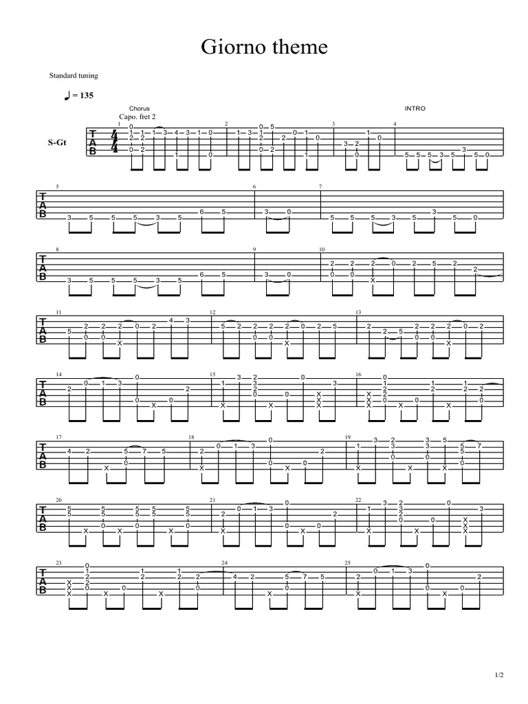 Giornos Theme Pdf European Musical Instruments Guitar Family