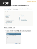 Steps To Download - Install - Java - Eclipse