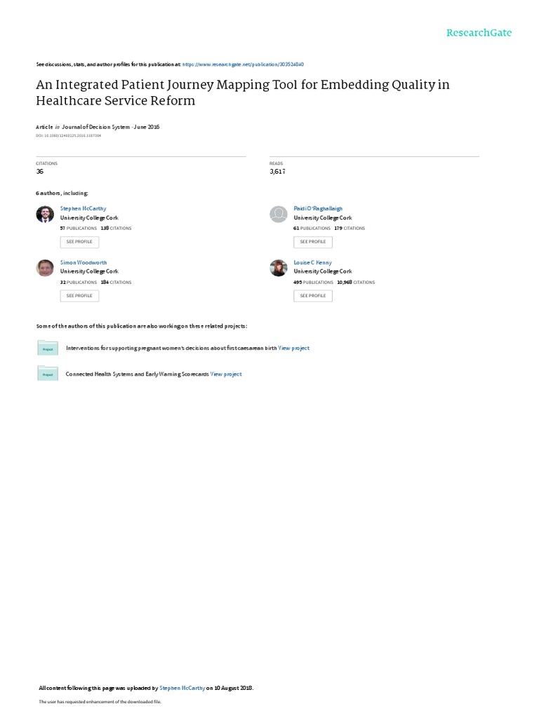 Healthcare Journey Mapping Tool | PDF | Health Care | Design