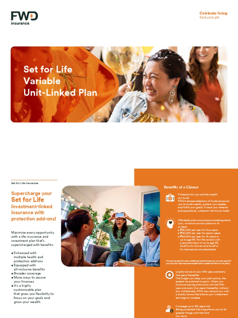 FWD Set For Life Variable UnitLinked Plan Brochure PDF Insurance