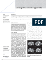 Dengue Hemorrhagic Fever Complicated by Pancreatitis