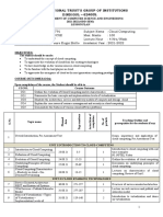 CS8791 Cloud Computing Lesson Plans