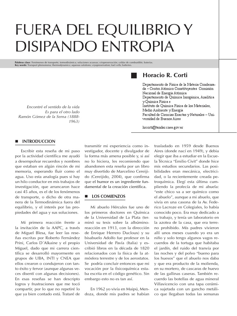 Disipar La Entropia | PDF | Química Física | Química