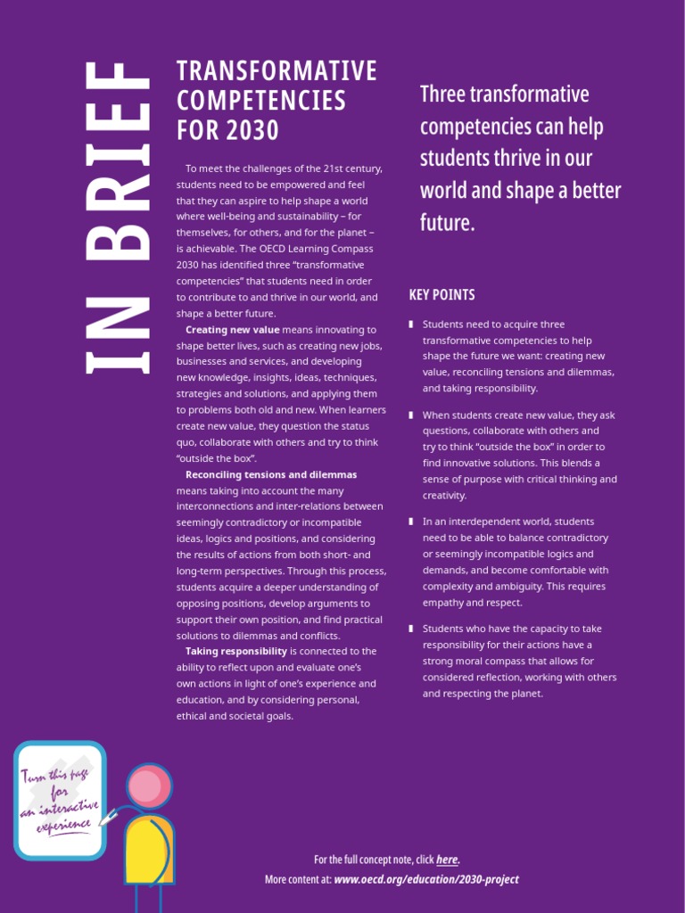 Transformative Competencies for 2030 | PDF | Creativity | Cognition