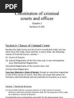 Constitution of Criminal Courts and Offices