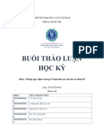 THẢO LUẬN HỌC KỲ NHÓM 3