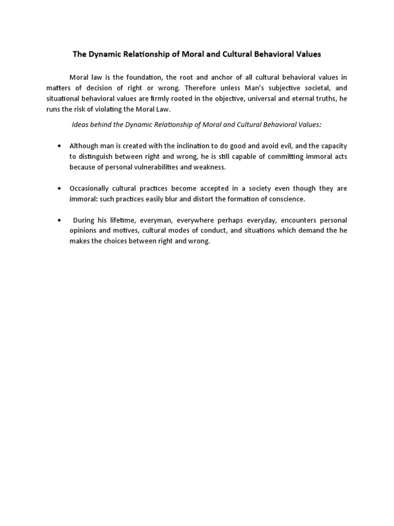 Moral and Cultural Values Interplay | PDF | Social Science | Lifestyle