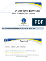 Statistika Ekonomi (Modul 1)