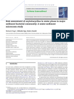 Risk Assessment of Oxytetracycline in Water Phase To Major Sediment Bacterial Community: A Water-Sediment Microcosm Study