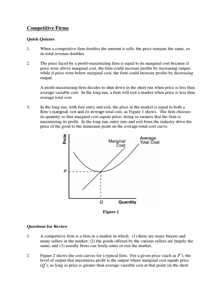 Competitive Firm Dynamics Explained | PDF | Business | Finance & Money ...