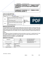 DTC P0011 Camshaft Position "A" - Timing Over - Advanced or System Performance (BANK 1) DTC P0012 Camshaft Position "A" - Timing Over - Retarded (Bank 1)