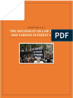 IAL LAW Chapter 12.1 The Influences On Law Reform and Various Interest Groups