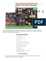 Cuadro de motor industrial 220V