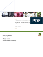 Python For The Oracle DBA: A Taste of What's Cooking at US Foods