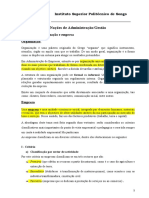 Tema 1 Nocoes de Administracao - Gestao Empresarial