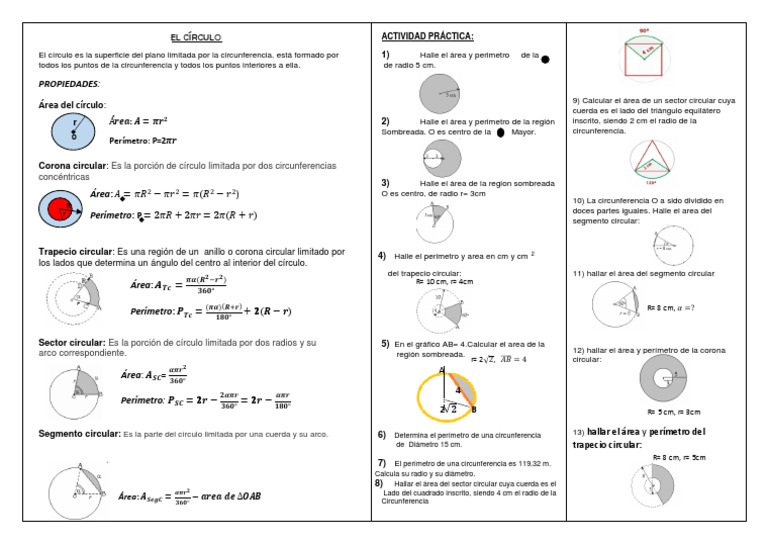 CIRCULO | PDF | Circulo | Triángulo