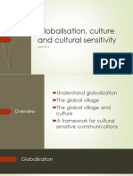 Globalisation, Culture and Cultural Sensitivity