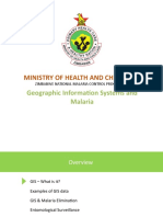Ministry of Health and Child Care: Geographic Information Systems and Malaria