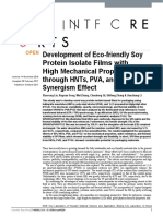 Development of Eco-Friendly Soy Protein Isolate Films With High Mechanical Properties Through HNTS, Pva, and Ptge Synergism Effect