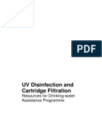 Uv Disinfection and Cartridge Filtration