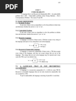 Unit V Undecidability: 5.1.1 Decidable Problem