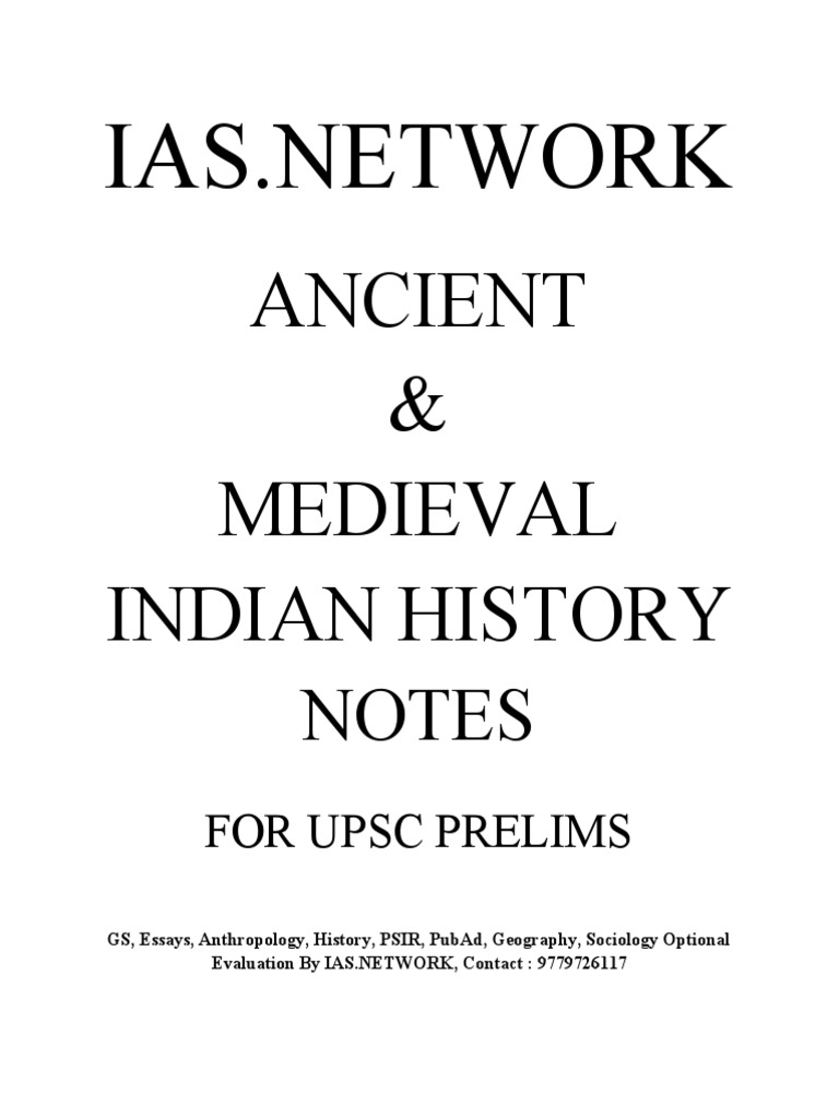 ANCIENT INDIAN HISTORY NOTES IN ENGLISH PDF visual data 4