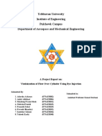 Project Report On Visualization of Flow Over Cylinder Using Dye Injection 1