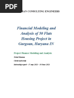 Financial Modeling and Analysis of 50 Flats Housing Project in Gurgoan, Haryana IN