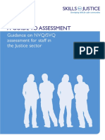 Guide NVQ assessment staff Justice