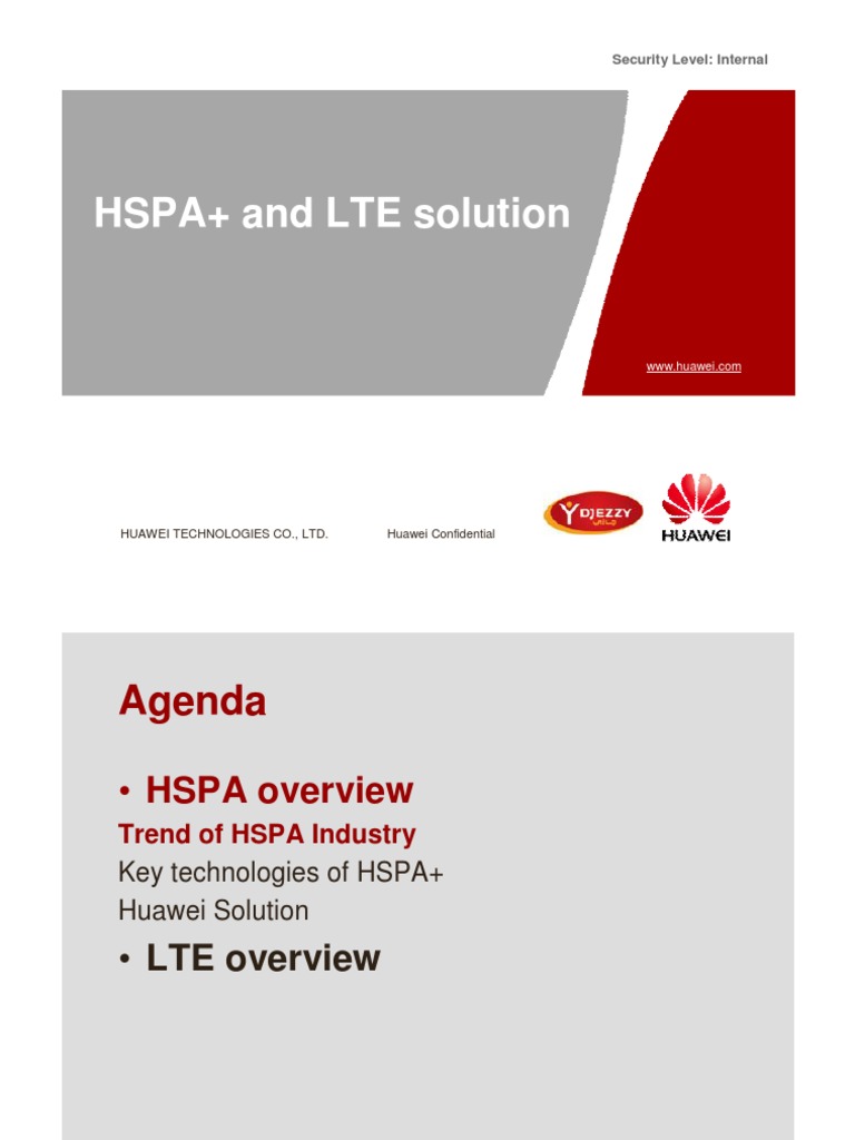 Huawei HSPA+ and LTE Solutions | PDF | High Speed Packet Access | Lte ...