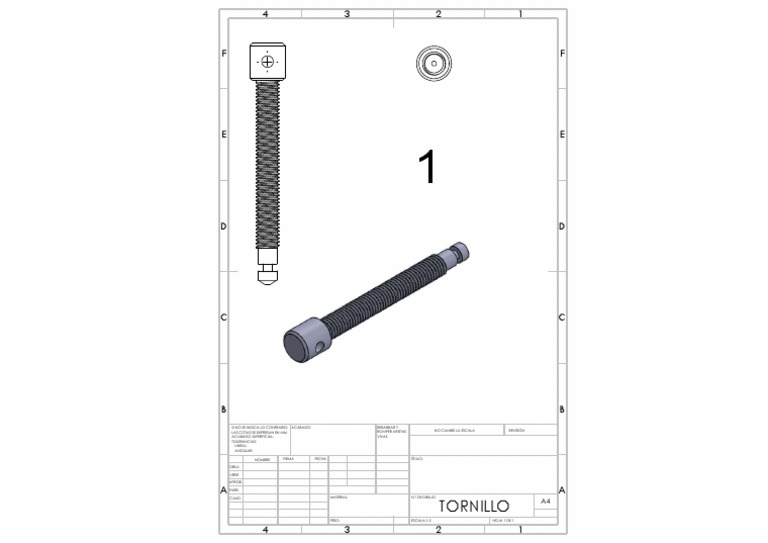 Especificaciones Técnicas de Tornillo | PDF