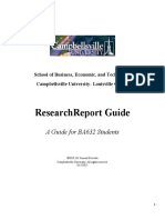 Researchreport Guide: A Guide For Ba632 Students