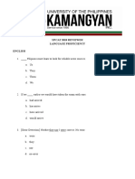 Questions - Language Profiency