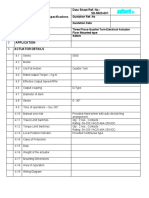 Sdtork: 4000-SERIES Data Sheet Ref. No: SD-5000-001 Electrical Actuator Technical Specifications