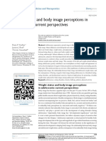 Weight Status and Body Image Perceptions in Adolescents: Current Perspectives