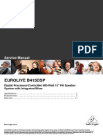 Eurolive B415Dsp: Service Manual
