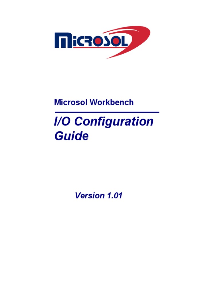 Workbench IO Configuration Manual | PDF | Binary Coded Decimal ...