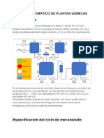 Control Automático de Plantas Químicas: Especificación Del Ciclo de Mecanizado