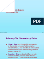 Ch04 - Exploratory Research Design Secondary Data