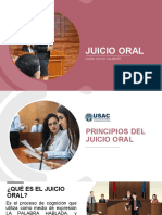 PRINCIPIOS DEL JUCIO ORAL