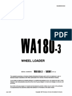 WA180-3 Série 50001 e Acima
