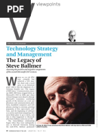 The Legacy of Steve Ballmer