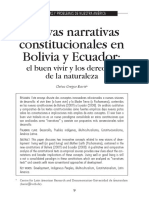 Nuevas Narrativas Constitucionales en Bolivia y Ec