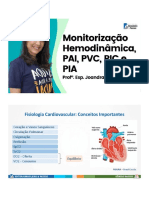 Monitorização Hemodinâmica, PAI, PVC, PIC e PIA (profª. Joandra Marques)